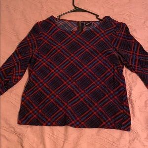 Plaid blouse